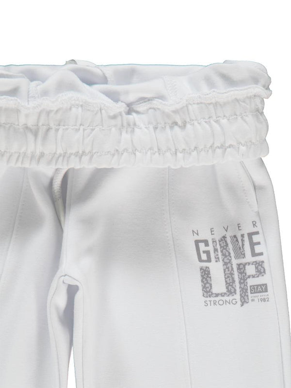 Civil Girls Leopar Baskılı 2-5 Yaş Eşofman Altı - Beyaz