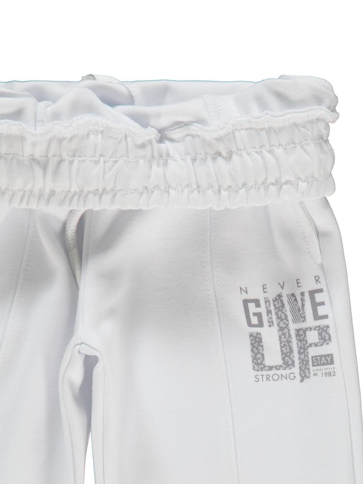 Civil Girls Leopar Baskılı 2-5 Yaş Eşofman Altı - Beyaz