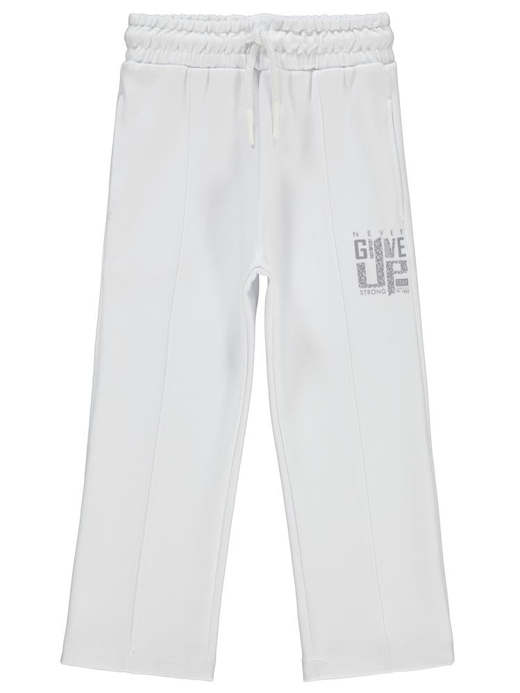 Civil Girls Leopar Baskılı 2-5 Yaş Eşofman Altı - Beyaz