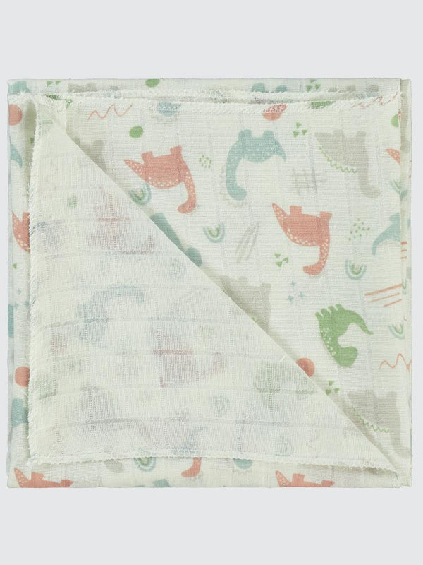Civil Baby Dinazor Empirme 75X75Cm Battaniye - Ekru