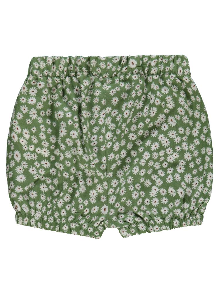 Civil Baby Çiçek Empirmeli 6-18 Ay Şort - Yeşil