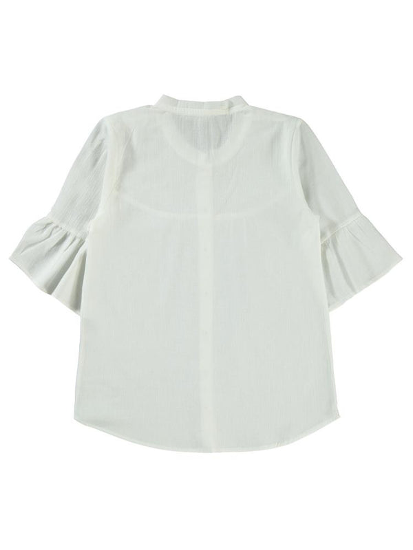 Civil Girls Valon Kol 10-13 Yaş Gömlek - Beyaz