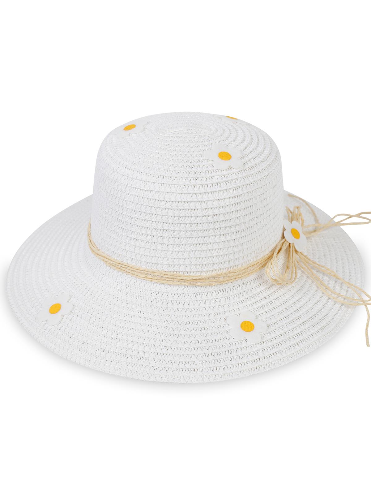 Civil Girls 6-9 YAŞ KIZ HASIR ŞAPKA - Beyaz