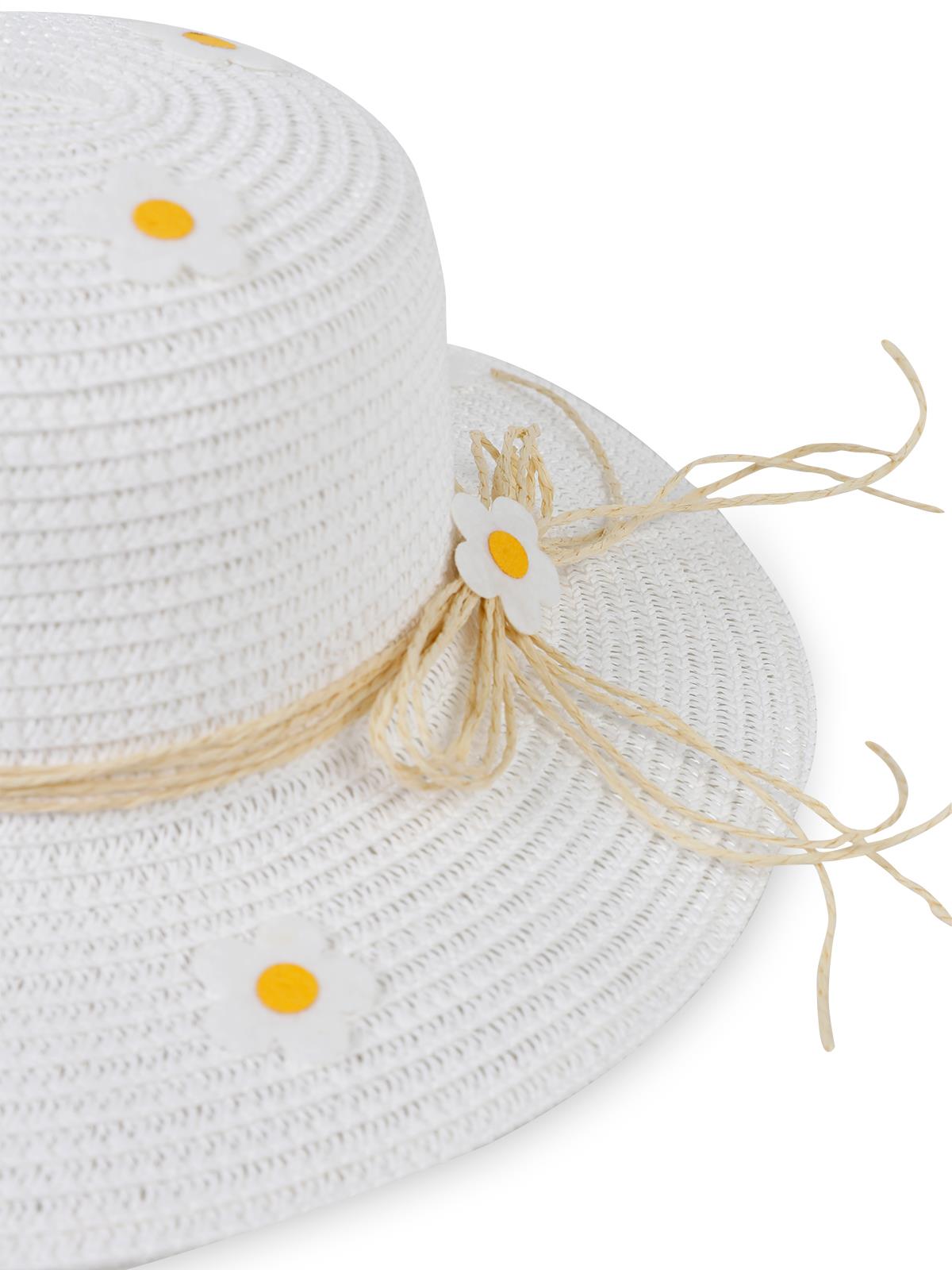 Civil Girls 6-9 YAŞ KIZ HASIR ŞAPKA - Beyaz