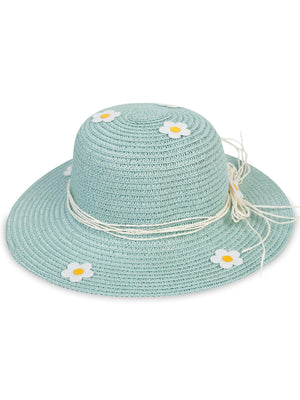 Civil Girls 6-9 YAŞ KIZ HASIR ŞAPKA - Yeşil