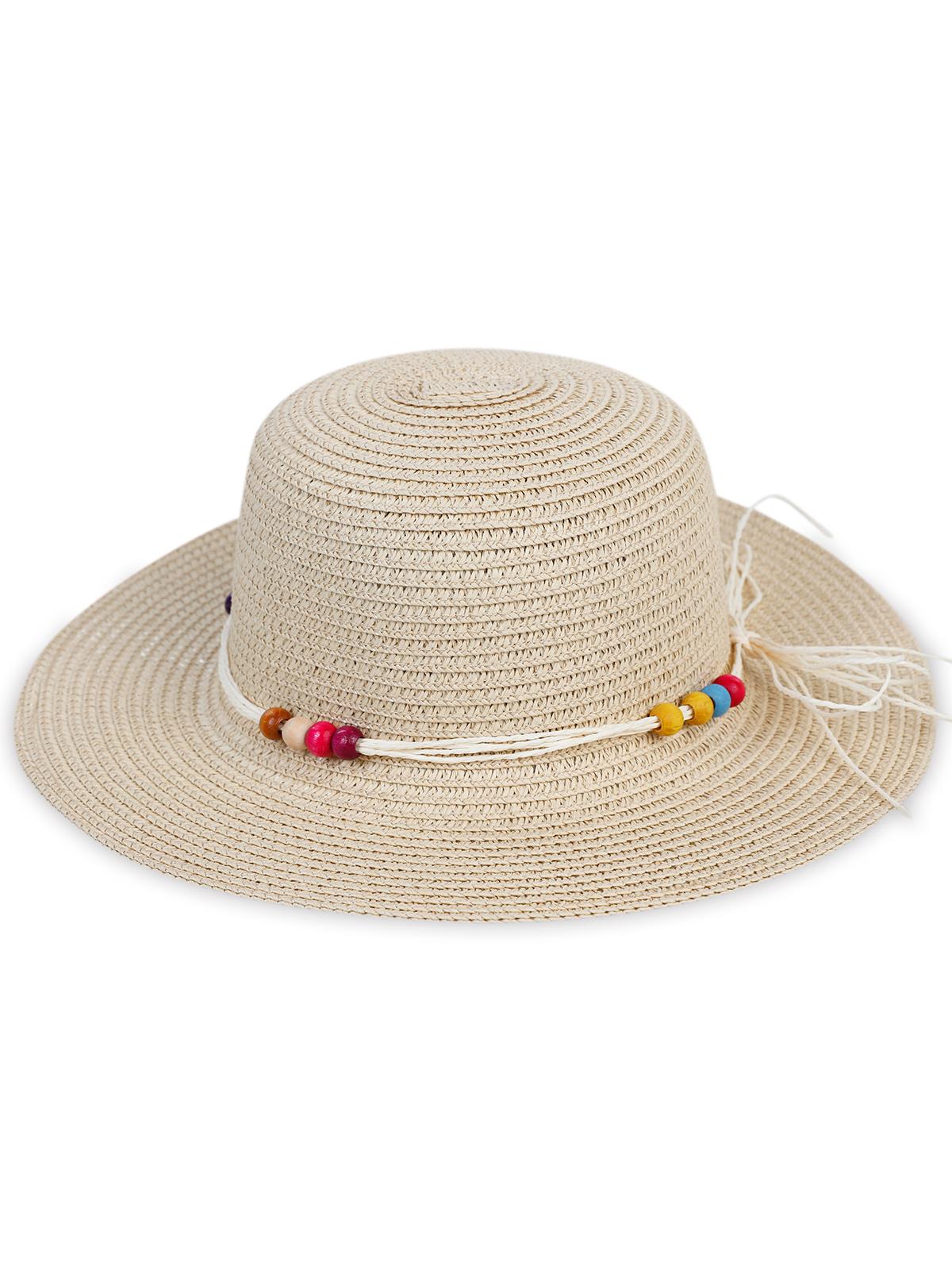 Civil Girls  6-9 YAŞ KIZ HASIR ŞAPKA - Bej