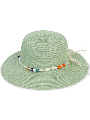 Civil Girls  6-9 YAŞ KIZ HASIR ŞAPKA - Yeşil