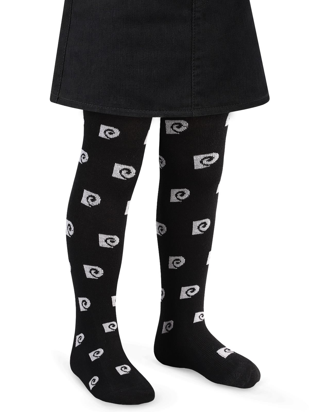 Pierre Cardin 3-11 Yaş Kız Çocuk Külotlu Çorap - Siyah