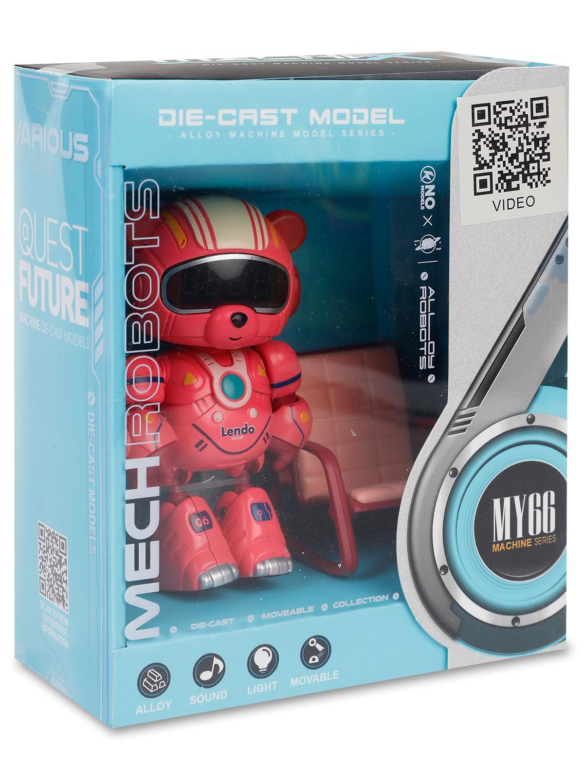 Seher Oyuncak Çalar Saatli  İnteraktif Metal Figür - Kırmızı