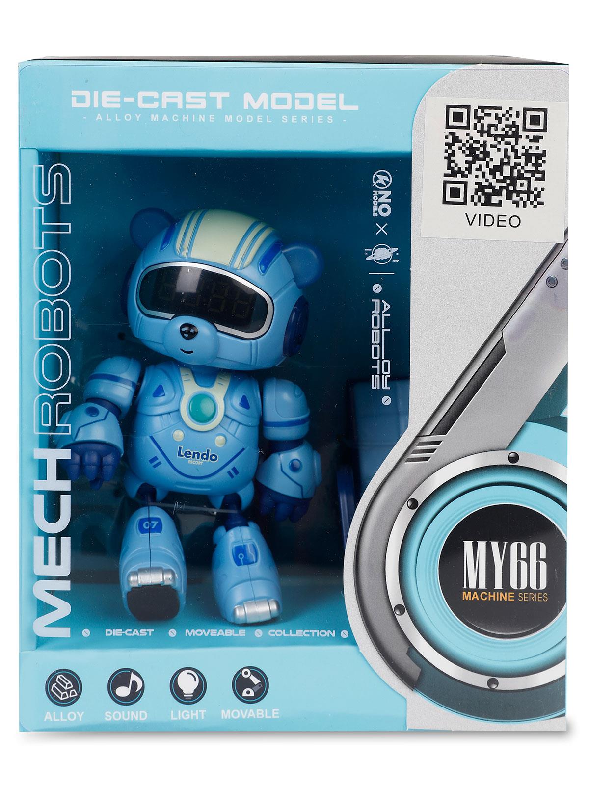 Seher Oyuncak Çalar Saatli  İnteraktif Metal Figür - Mavi