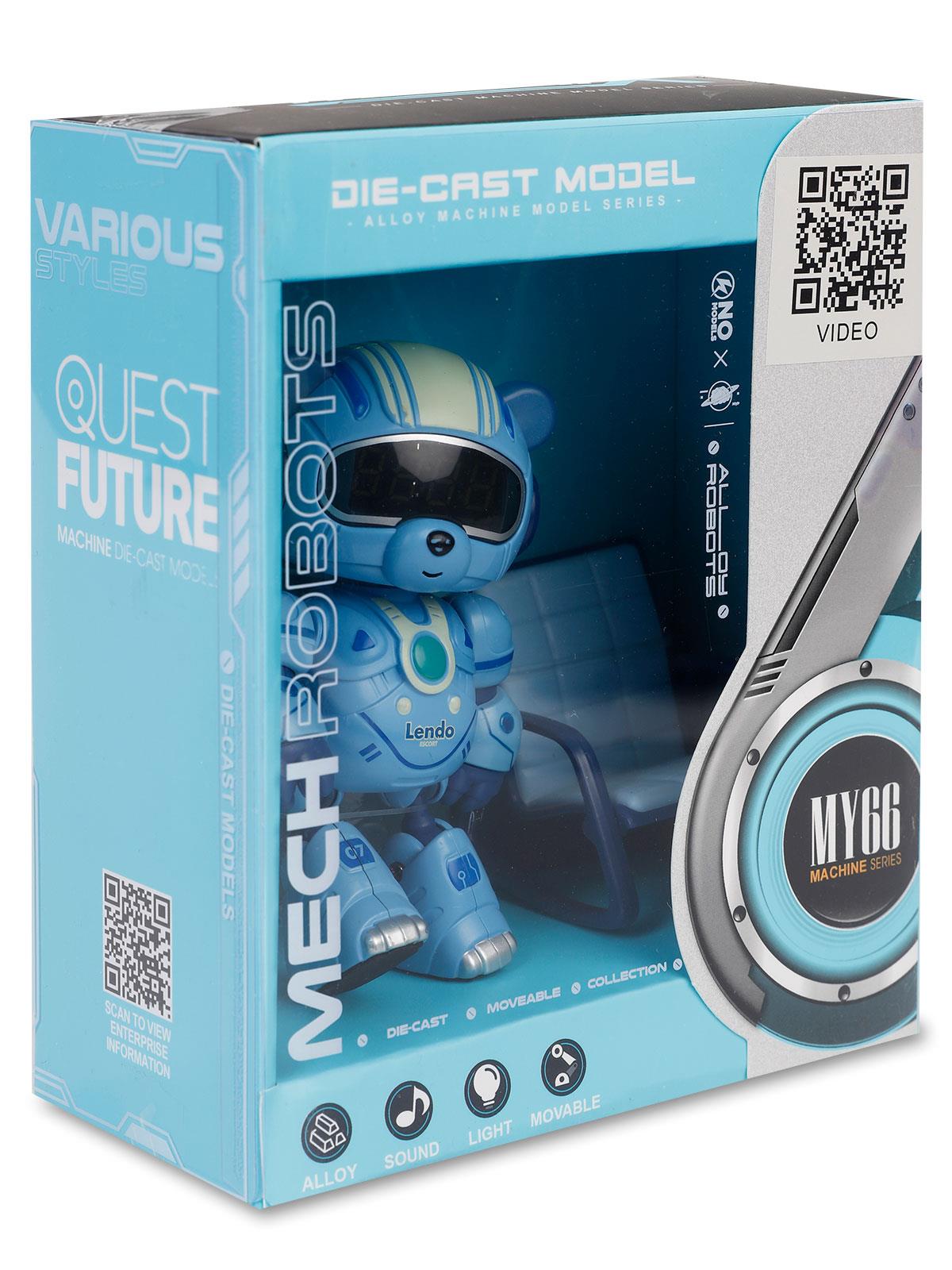 Seher Oyuncak Çalar Saatli  İnteraktif Metal Figür - Mavi