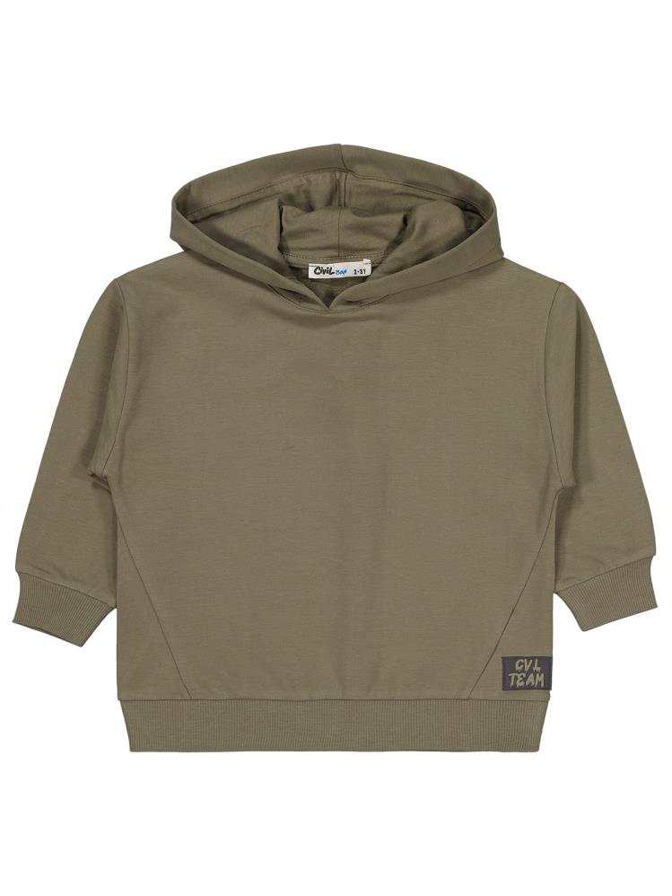 Civil Boys Cvl Team Etiketli 2-5 Yaş Sweatshirt - Haki