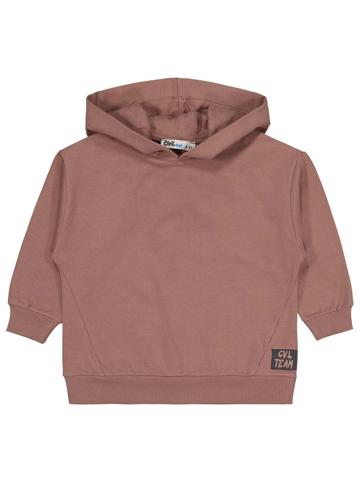 Civil Boys Cvl Team Etiketli 2-5 Yaş Sweatshirt - Kahverengi