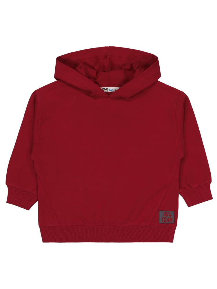 Civil Boys Cvl Team Etiketli 2-5 Yaş Sweatshirt - Bordo
