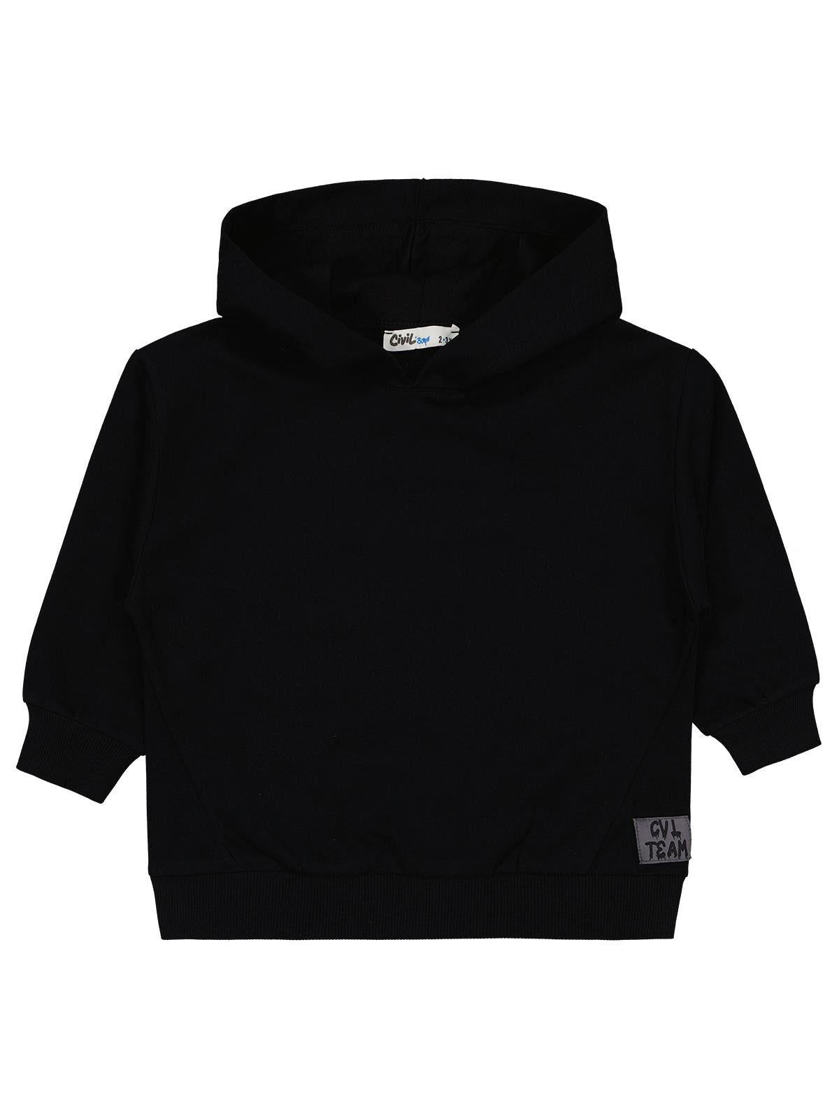 Civil Boys Cvl Team Etiketli 2-5 Yaş Sweatshirt - Siyah