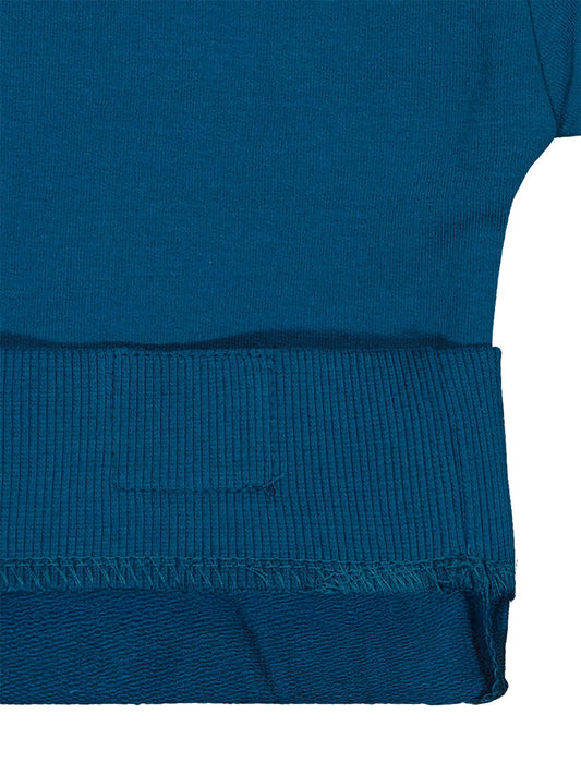 Civil Erkek Çocuk Cvl Team Etiketli Sweatshirt | Fırçalı 2 İp | Okul Kreş ve Günlük Kullanım - Yeşil