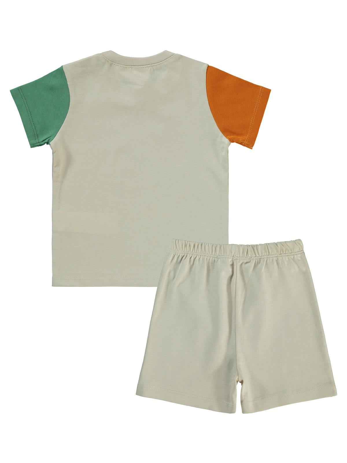 Tom and Jerry Basket Baskılı 6-18 Ay Takım - Bej