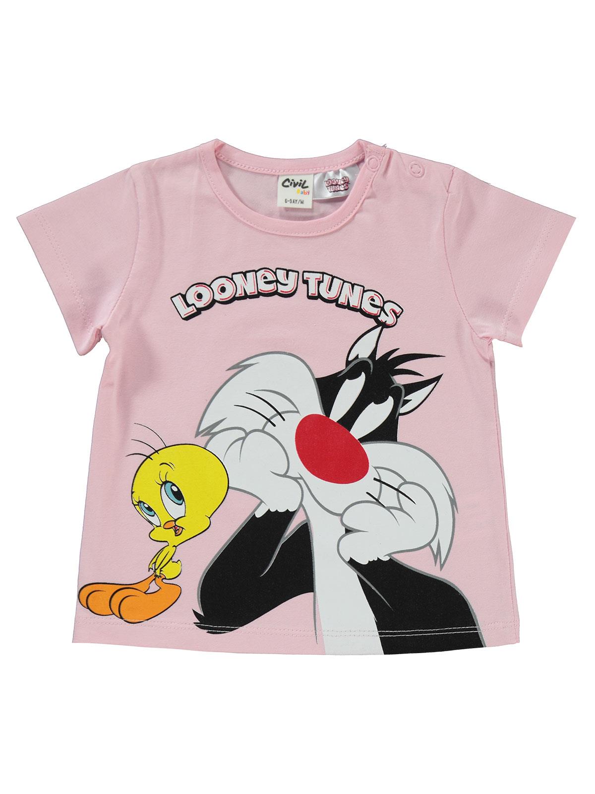 Tweety Baskılı 6-18 Ay Takım - Pembe