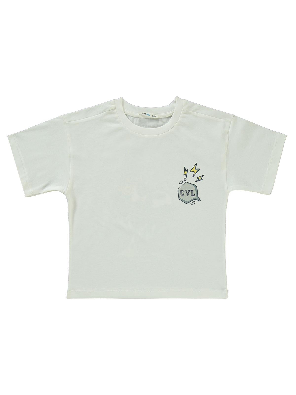 Civil Boys Ayakkabı baskılı 2-5 Yaş Takım - Bej