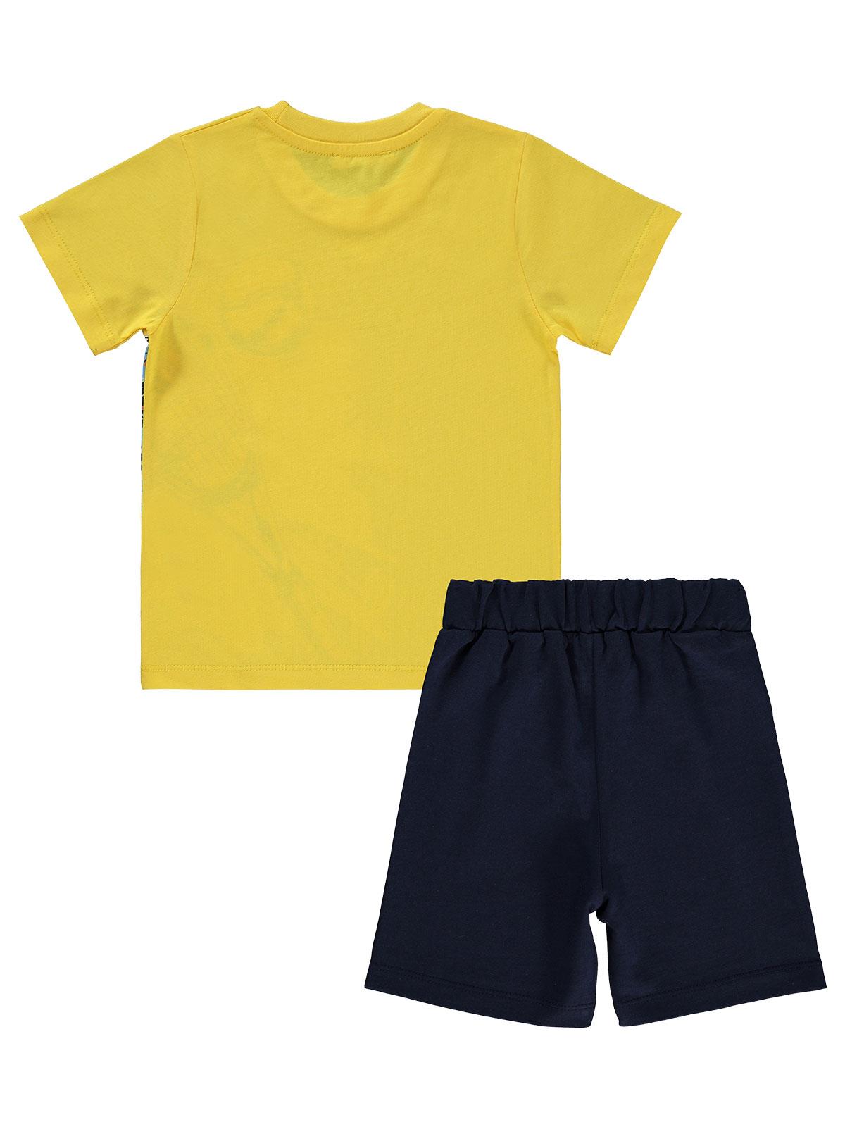 Civil Boys Tenis Baskılı 2-5 Yaş Takım - Sarı