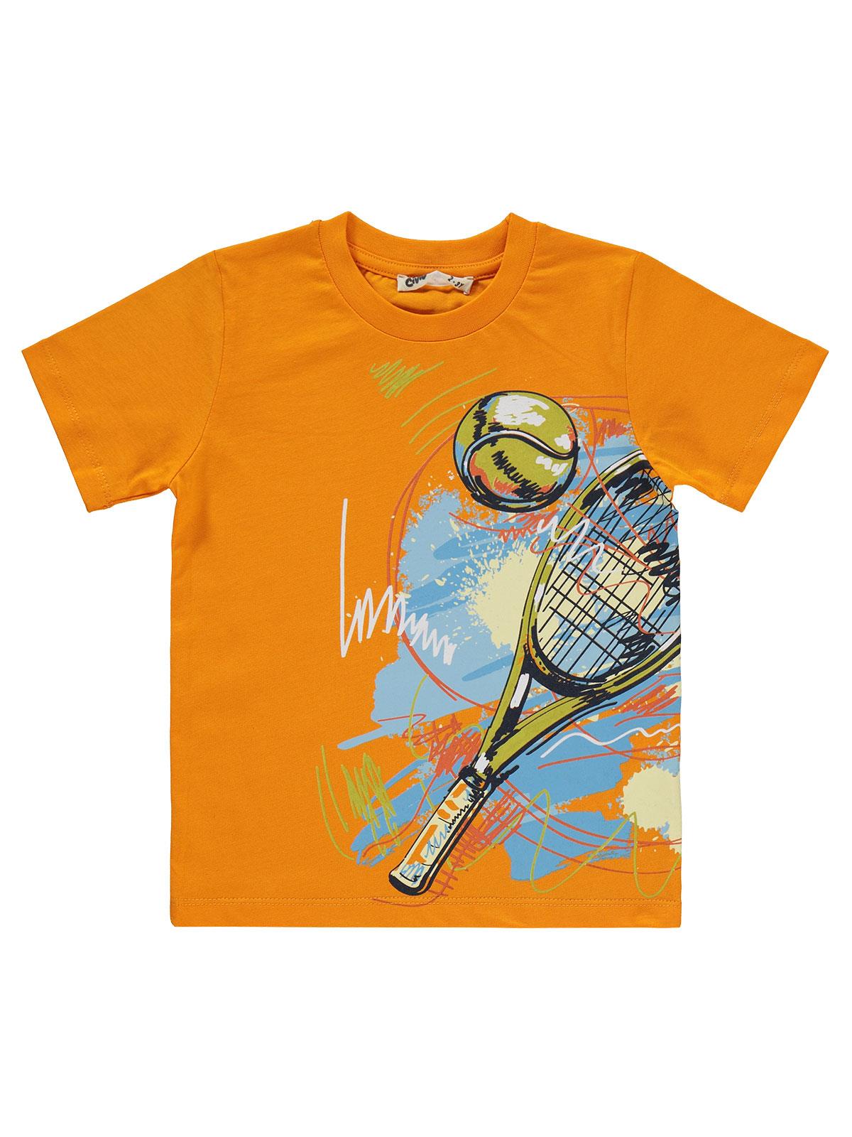 Civil Boys Tenis Baskılı 2-5 Yaş Takım - Turuncu