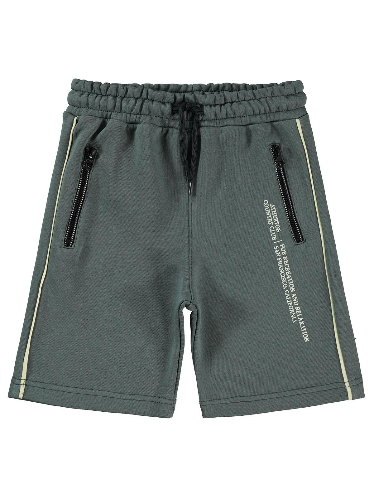 Civil Boys Yazı Baskılı Biyeli 10-13 Yaş Kapri - Gri