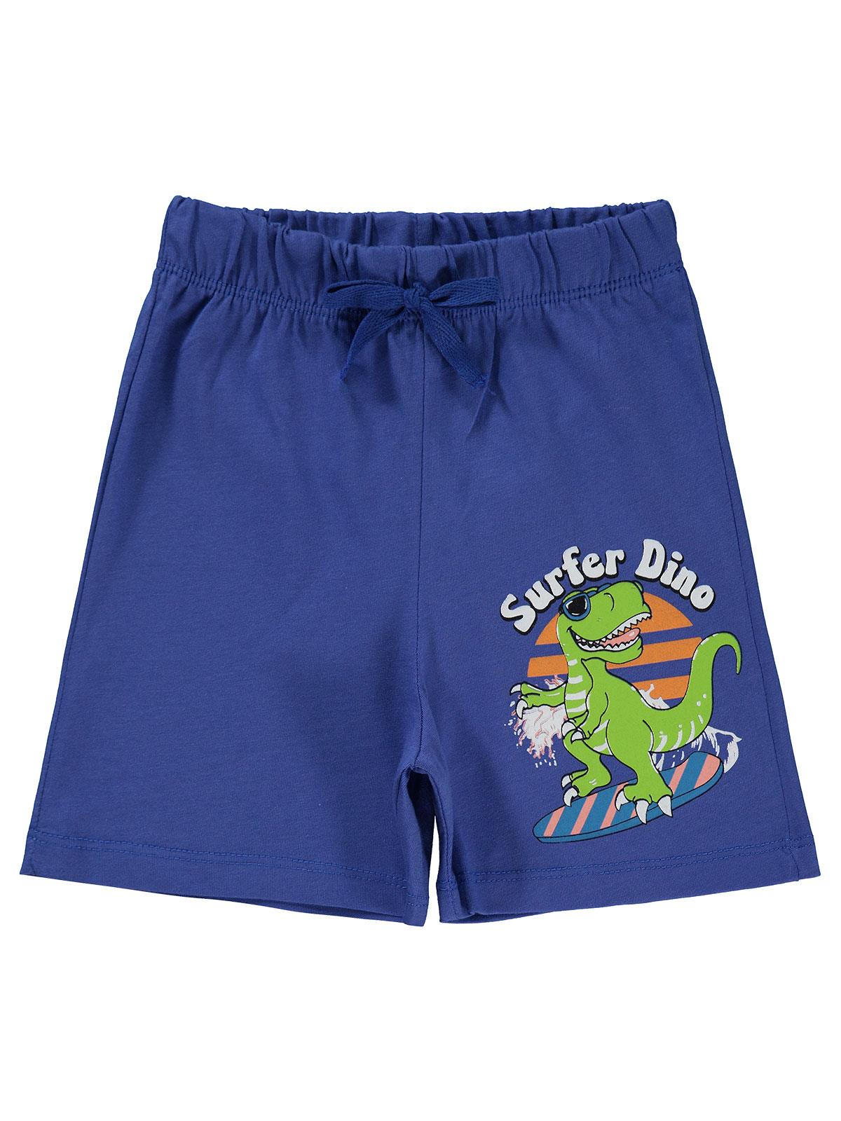 Civil Boys Surfer Dino 2-5 Yaş Şort - Mavi