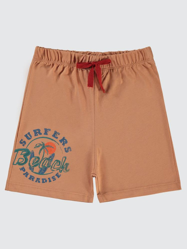 Civil Boys Surfers Beach Baskılı 2-5 Yaş Şort - Turuncu