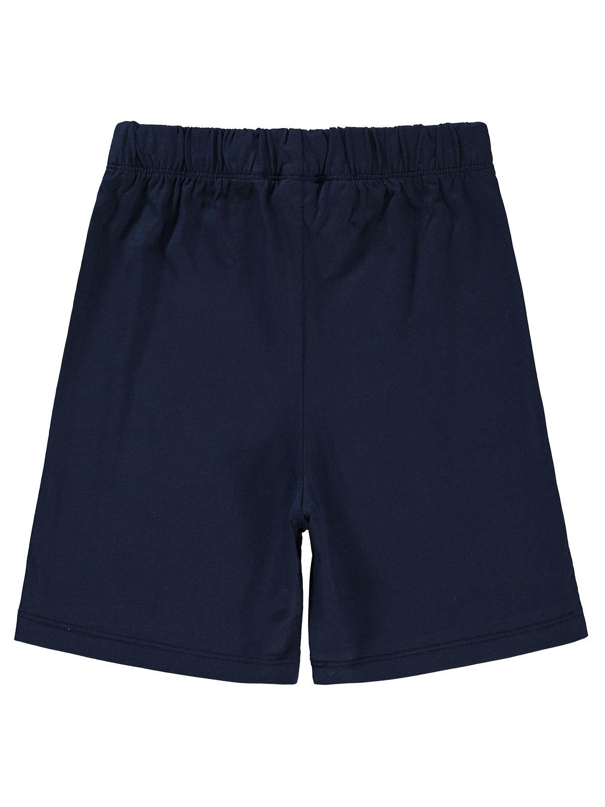 Civil Boys Köpek Balığı Baskılı 6-9 Yaş Şort - Mavi