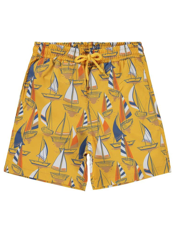 Civil Boys Erkek Çocuk Deniz Şortu 6-9 Yaş - Sarı