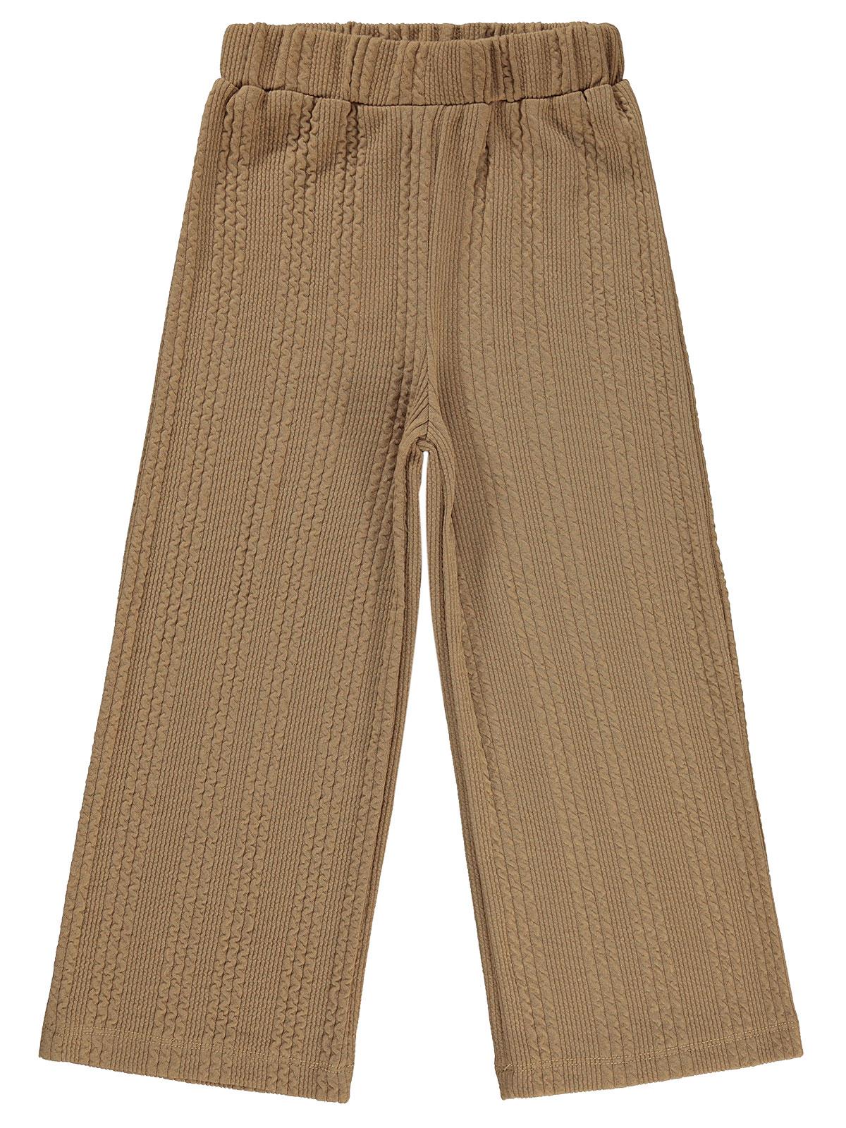 Civil Girls Bol Paça 6-9 Yaş Pantolon - Bej