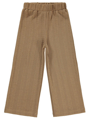 Civil Girls Bol Paça 10-13 Yaş Pantolon - Bej