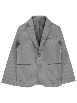 Civil Boys Çizgili Klasik 6-9 Yaş Ceket - Gri