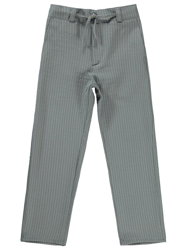 Civil Boys Çizgili Beli Bağcıklı 10-13 Yaş Pantolon - Gri