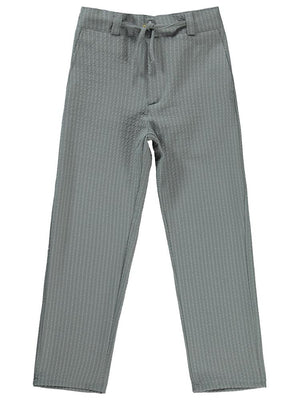 Civil Boys Çizgili Beli Bağcıklı 10-13 Yaş Pantolon - Gri