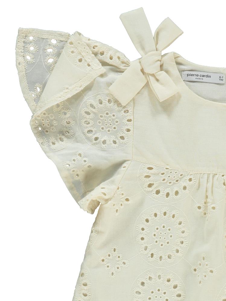 Pierre Cardin 6-9 Yaş Elbise - Ekru