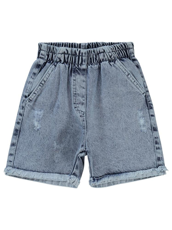 Civil Girls Paçası Püsküllü 6-9 Yaş Şort - Mavi