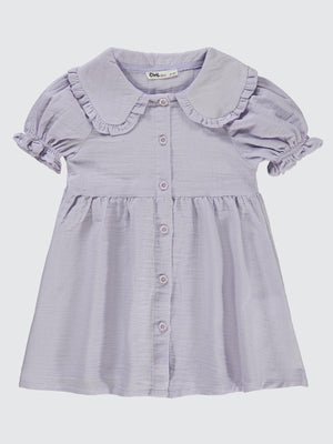 Civil Girls Yakalı 2-5 Yaş Elbise - Lila