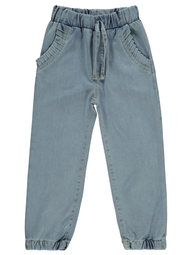 Civil Girls Cebi Fırfırlı 2-5 Yaş Pantolon - Mavi