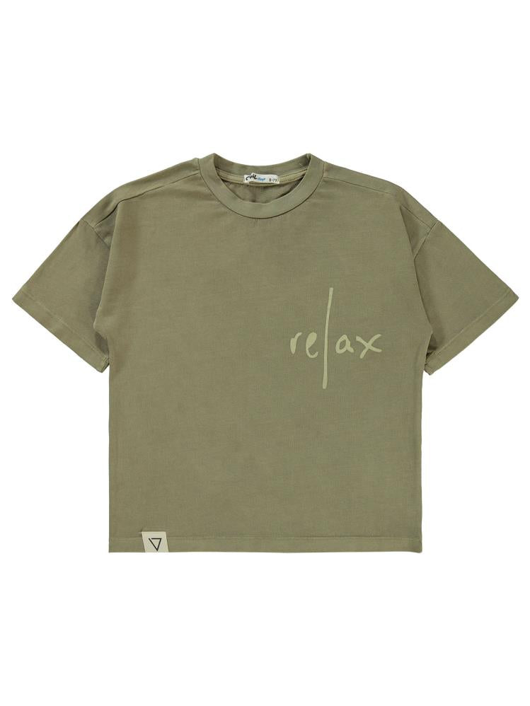 Civil Boys Relax Baskılı 6-9 Yaş Tişört - Bej