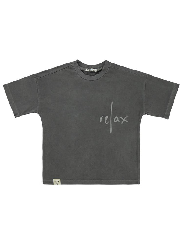 Civil Boys Relax Baskılı 6-9 Yaş Tişört - Gri