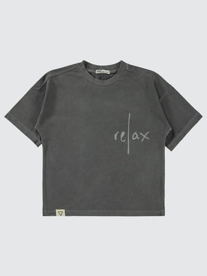 Civil Boys Relax Baskılı 6-9 Yaş Tişört - Gri
