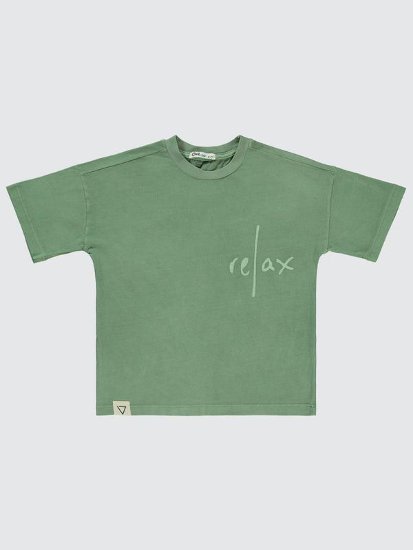 Civil Boys Relax Baskılı 6-9 Yaş Tişört - Haki