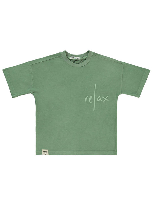 Civil Boys Relax Baskılı 6-9 Yaş Tişört - Haki