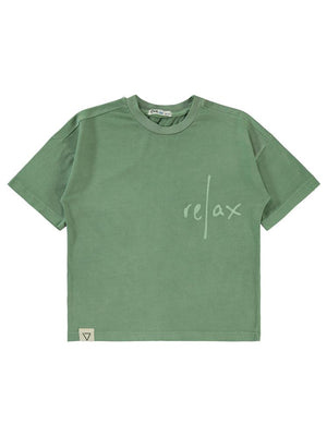 Civil Boys Relax Baskılı 6-9 Yaş Tişört - Haki