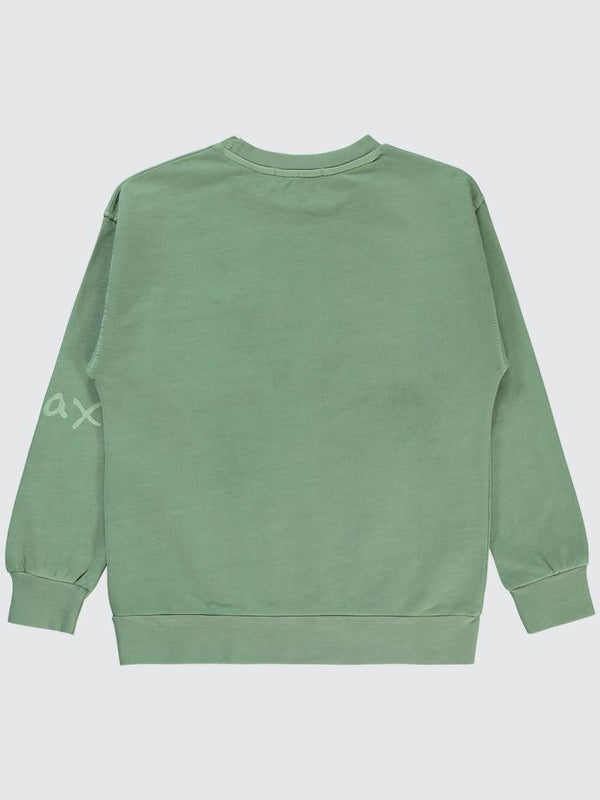 Civil Boys Yıkamalı Cepli 6-9 Yaş Sweatshirt - Haki