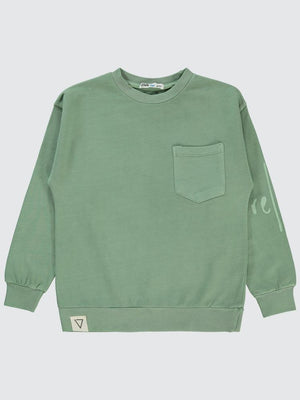 Civil Boys Yıkamalı Cepli 6-9 Yaş Sweatshirt - Haki
