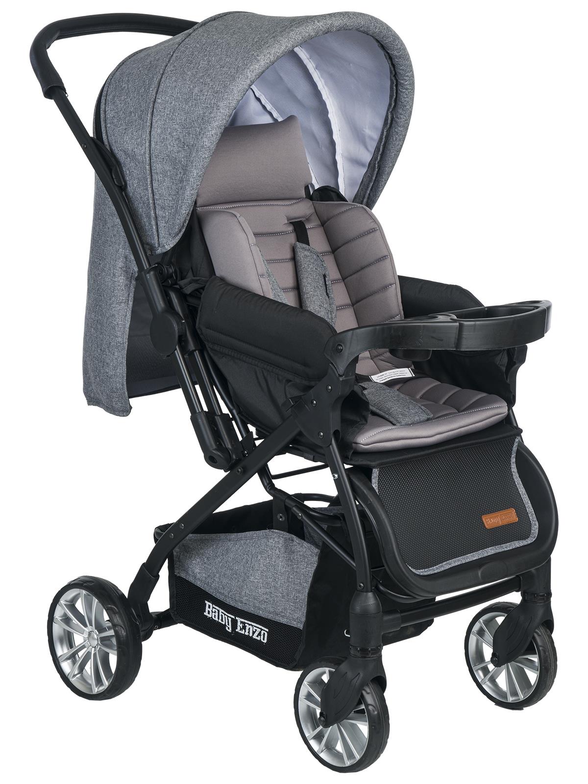 Baby Enzo Step25 Çift Yönlü Bebek Arabası - Gri