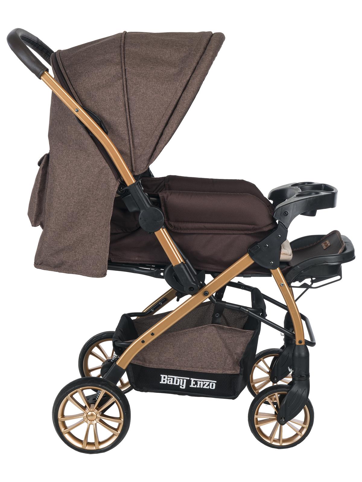 Baby Enzo Step25 Çift Yönlü Bebek Arabası - Gri