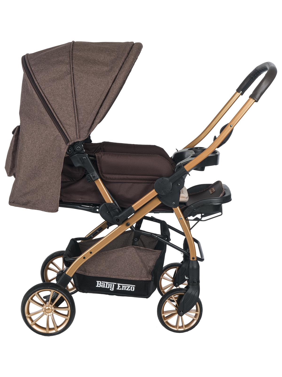 Baby Enzo Step25 Çift Yönlü Bebek Arabası - Gri